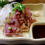 Taiga - 地鶏のタタキ：６５０円