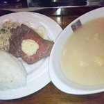 シチューとローストビーフセット