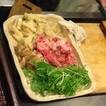 うを徳 - 物集女筍、山形産牛肉、新発田麩、京水菜