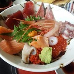 竈煙 心月 - 旬海の海鮮丼1490円／平成28年5月