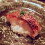 虎白 - 炭焼きにのどぐろ、蒸し飯で