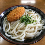 野口うどん - コロッケ乗せてみました←