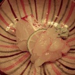 竹屋町 三多 - 鯛、カゴ甘海老、お造り