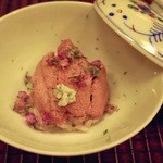 竹屋町 三多 - ムラサキ雲丹 一口蒸し飯生海苔入り