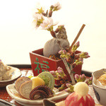 あざみ野 割烹 SEKIDO - 季節の食材を使った『前菜五種』（一例）