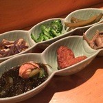 小料理 石蕗 - 2016.4.30のお通し二人前