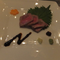 ビフテキのカワムラ 三宮本店 - タタキ　生姜、山葵と・