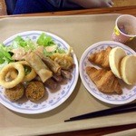 Verde Karuizawa - jrNo2の朝食、朝からフライ物多し