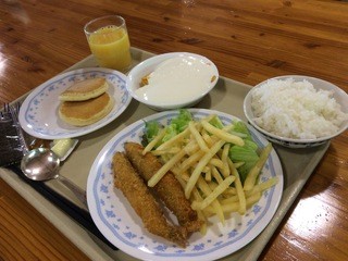 Verde Karuizawa - jrの1の朝食、こちらもフライ物多し