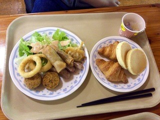 Verde Karuizawa - jrNo2の朝食、朝からフライ物多し