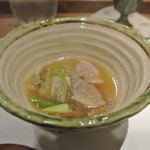 日本料理 潤花 - 合鴨、アスパラ、葱のお鍋