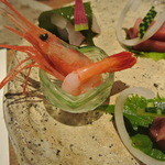 日本料理 潤花 - 甘エビのお造り