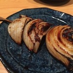 焼鳥 修 - 新玉ねぎ　2016.05再訪