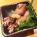 梅月 - お通し(ほたる烏賊の酢味噌)