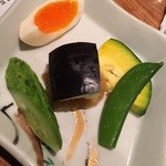 炭火割烹 蔓ききょう - 先付け( ^ω^ )たかが野菜と侮るなかれ旨いっす