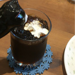 カフェ　アレグロ　ガット - ミルクピッチャーが猫のグッズになっていて
ネコの口からミルクがコーヒーに入ります(^o^)