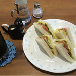 カフェ　アレグロ　ガット - サンドイッチモーニングセットをいただきました(^o^)