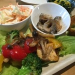 まめでたっしゃ - 5品にスープ、デザート、玄米のセット