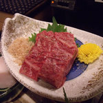 京の焼肉処 弘 - サガリ厚切りにんにく塩