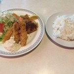 レストランゆき - エビフライと魚のフライ定食