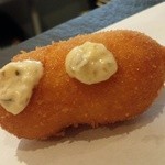 串揚げ タケナカ - タルタルが付いてるので多分？魚…(笑)