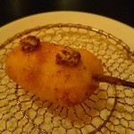 ワインと串揚げ こぱん - あぐー豚のフィレ串