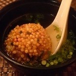 ワインと串揚げ こぱん - 8串以上食べると、「こぱん特製ぶぶあられのジューシー茶漬け」を頂けます。