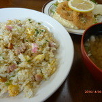 ポーム - 日替わり定食
味噌汁・サラダ付