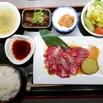 熟成焼肉 听 - 特撰カルビ定食（税込1998円）