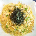 ぱすたや然流 - 海の幸パスタＷにんにく　しょうゆ味