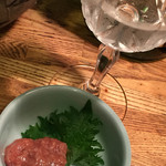 吉野 - 鯛ワタの塩辛を奥羽自慢で！