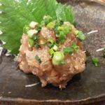 なめろう。魚はアジを使ってるみたいです。