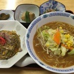 一福家 - チャーハンセット ＋100円味噌ラーメン