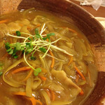 美糸 - 野菜たっぷりカレーのおうどん＋ランチ白ごはんセット(950円)を頂きました。