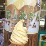 はなさかドライブイン - 和歌山みかんソフトクリーム♡♡♡