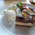 Shibukawa Kaburo Hamachaya - デザート、今日はチーズケーキ