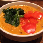 スパイスカフェ - 2010.8月　日替わり（トマトとほうれん草のココナッツカレー）甘口