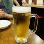 Kaburaya - 生ビール。なんと３８０円