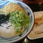 丸亀製麺 - とろろ醤油うどん、かしわ天