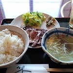 Gyuutan Gotoku - 牛たん定食＋とろろ。
