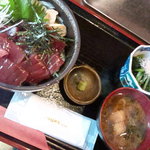 青海 - （ランチ）鮪漬け丼定食（今は無いメニュー）