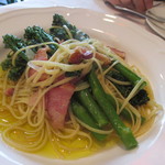 カトリカ - 菜の花と生ハムのオイルソースパスタ