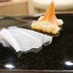 日本橋蛎殻町 すぎた - アオヤギとマコガレイ