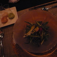 boB the garden Ginza - サラダ　イチゴ、エシャロットのドレッシング
