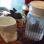 ウッディライフ - 面白いグラスを使っています。