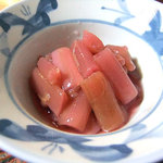 よし半 - ズイキの甘酢