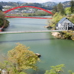 小池菓子舗  - 円蔵寺からの只見川の眺め