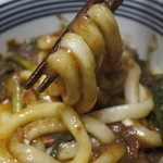 みなみ製麺 - 2016.05　麺にタレとカレー、卵を絡めて・・・