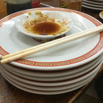 亀戸餃子 - 28年5月 小皿を乗っけて6皿でギブアップ(｡>ω<)
      