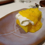 うぶか - 水物　橙果豆腐　ココナッツの泡　酢橘皮